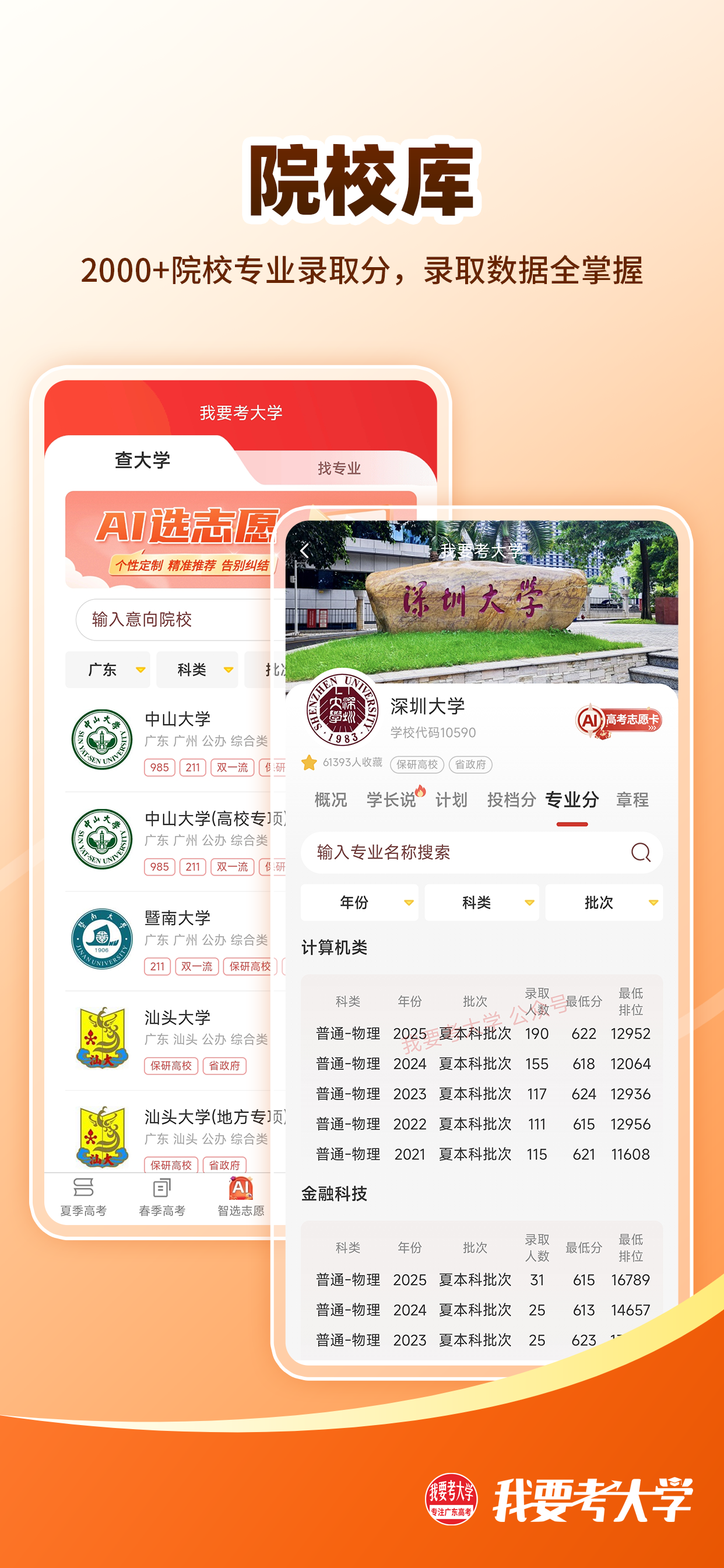 专业库 · 分数线查询